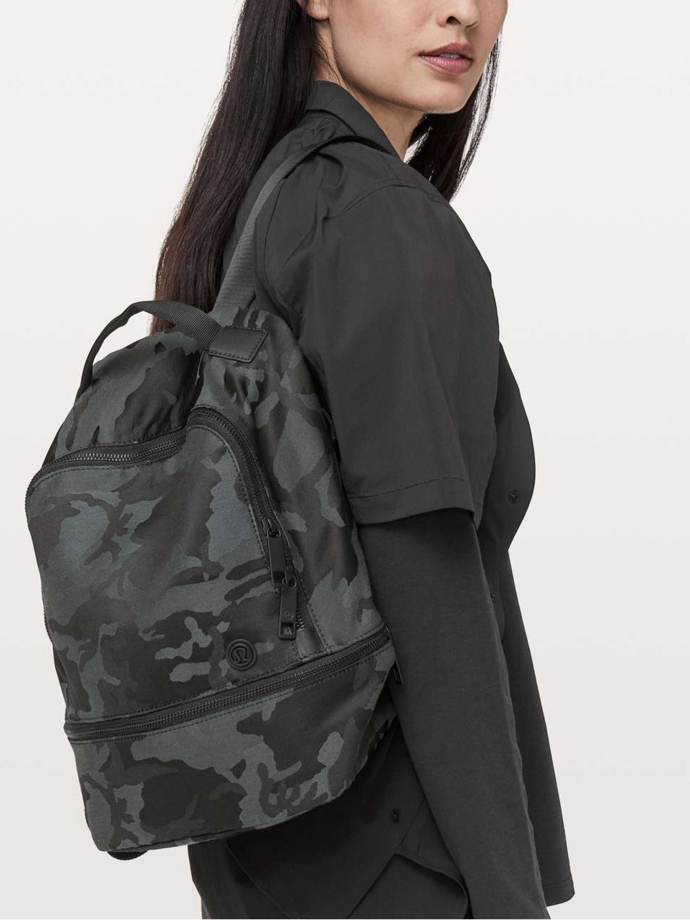 Lululemon City Adventurer Backpack Mini II 10L Jacquard Camo Obsidian Black